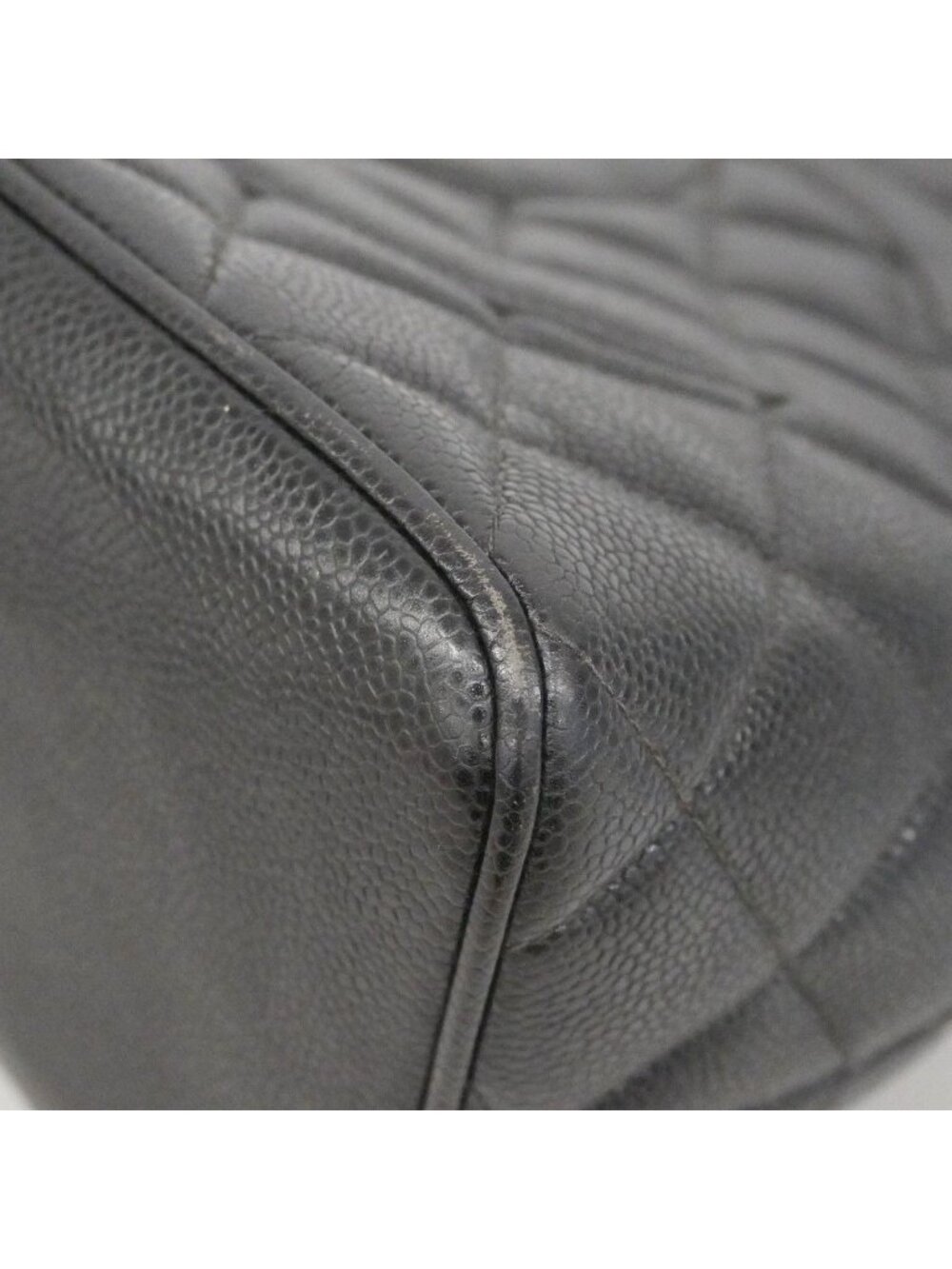 Chanel Tote Medallion Caviar Leather Black Silver - Picture 6 of 10